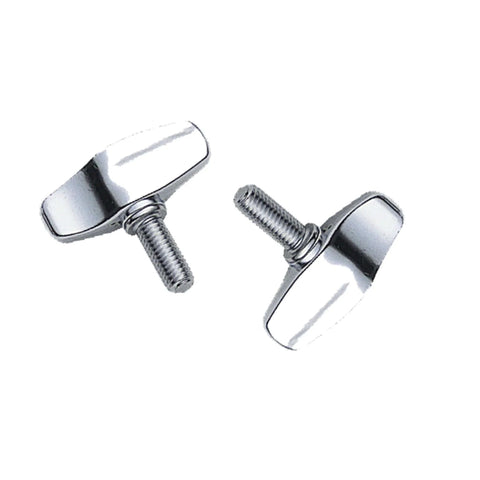 Two PEARL UGB – 820 Wing Bolt 8 mm, front view, with 20 mm threads and nuts, designed for Pearl UGB systems.