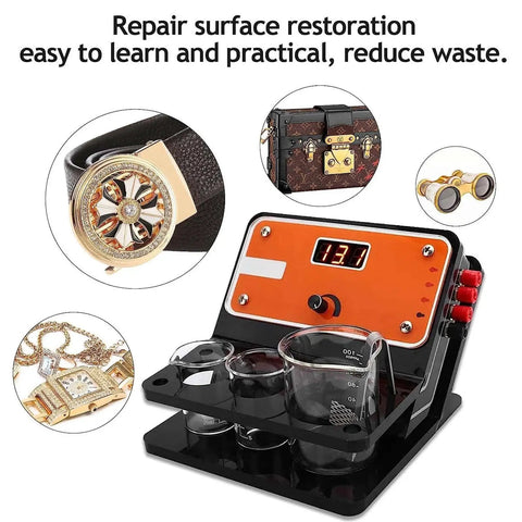 Pen Type Jewelry Plating Machine Kit With Electroplating Pen for Gold Silver Rose Gold and Nickel solutions, jewelry restoration use