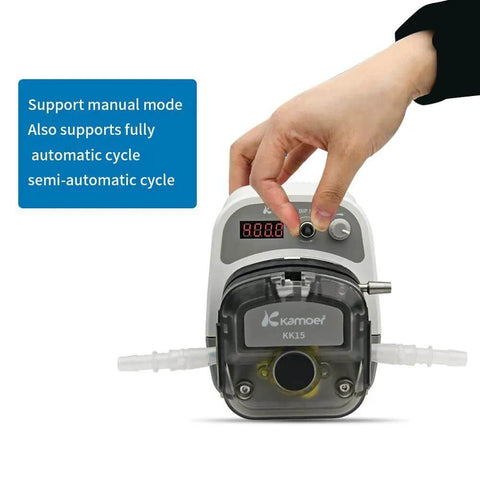 Hand adjusting peristaltic Pump 24V 1500ml/min high Flow Intelligent Variable Speed 0.1-400rpm Liquid dosing Pump with LED screen