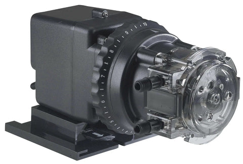 Peristaltic Pump 85mhp17 - Adjustable Head, 0.8 to 17 GPD, 100 psi, Chlorine Injection Pump front view