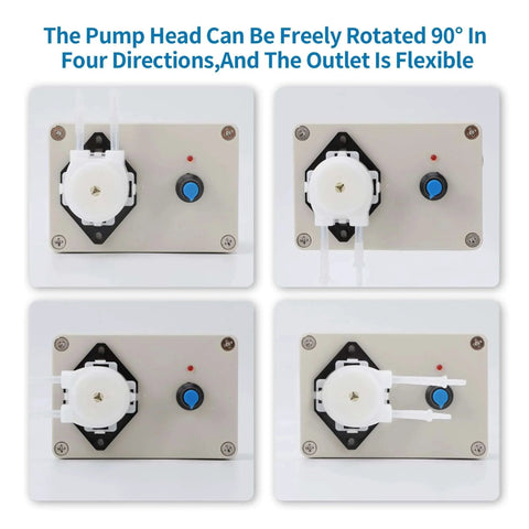 Peristaltic Pump,Peristaltic Liquid Pump 10ml -250ml/min Adjustable Flowing Peristaltic Dosing Pump rotating pump head demo