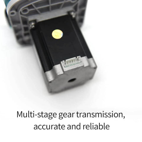 KKTS-24S18 1600ml/min high Flow peristaltic Pump 24V Stepper Motor dosing Pump Adjustable Speed close-up of gear transmission
