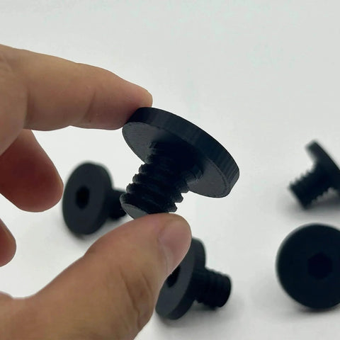 Close-up of 16 Pieces Replacement Bolts For Suncast And Craftsman Storage Sheds Compatible Screws, showing PETG 3D printed design