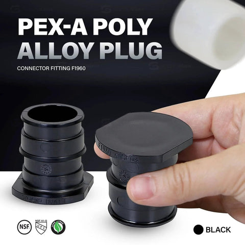 Expansion Fitting Three Quarter Inch Plug End Cap For Pipe F1960 With Expansion Barb Connections Plastic Pipe Cap For Pex A Tubing