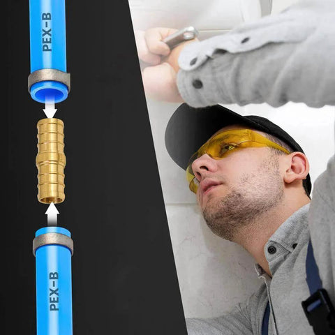 Three Quarter Inch PEX To Three Quarter Inch Female NPT Adapter Twin Pack Two Pieces compatible with all PEX tubing brands.