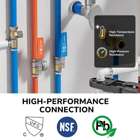 Pex Fittings Three Quarter Inch Male NPT To Three Quarter Inch Pex Male Adapter Heavy Duty Brass Crimp Fittings for Pex Pipes NSF UPC