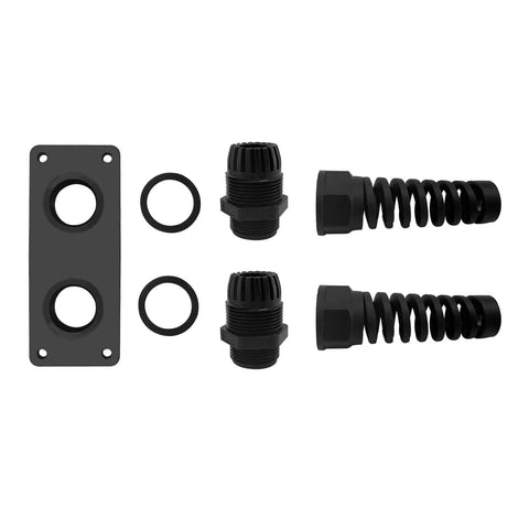 Marine Grade PG16 Cable Gland with Anodized Aluminum Base Waterproof IP68 Nylon Joint Anti Rust and Anti Corrosion Shield