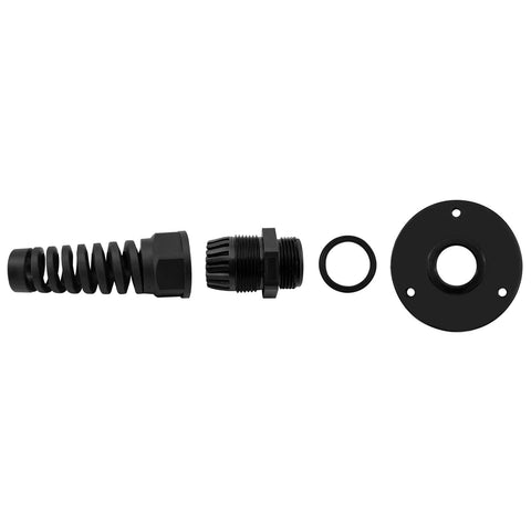 Disassembled view of 2 Pack PG16 Cable Gland With Anodized Aluminum Base Waterproof IP68 Nylon Joint And Adjustable Locknut For 8 To 14 Mm Wire Diameter