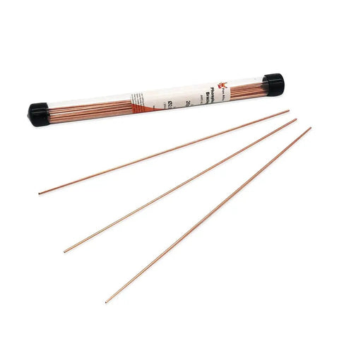 Phosphorus Copper Brazing Rods BCuP2 2mm 20 Pcs Self Fluxing For TIG Arc Welding Pipes And HVAC Refrigeration Air Conditioner Gas Lines DIY Friendly By Fox Alloy