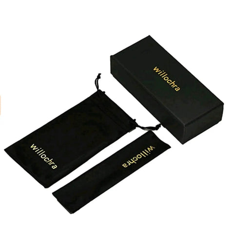 Black packaging box and pouches for Photochromic Safety Glasses With Readers 1.5 Diopter Wraparound Goggles