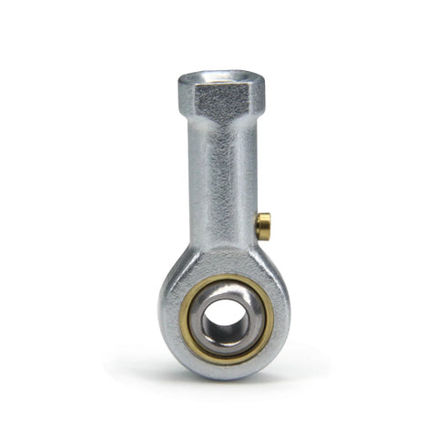Front view of PHSB4 Rod End Bearing with 1/4 Inch Bore and 1/4-28 Right Hand Female Thread for CNC and hydraulic systems.