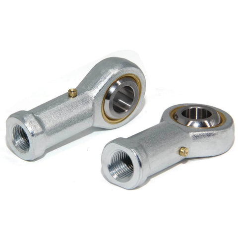 4pcs PHSB8 Rod End Bearings 1/2-inch Bore Pre-Lubricated Bearings 1/2-20 Female Thread Right Hand with Jam Nuts, close-up view