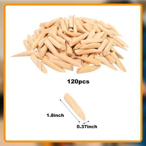 Premium Solid Pine Pocket Hole Plugs Pack Of One Hundred Twenty Pieces Three Eighth Inch Diameter For Screw Holes And Pocket Hole Jigs Woodworking