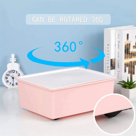 32 Pieces Mini Self Adhesive Caster Wheels Stainless Steel 360 Degree Rotation Universal Wheels under pink bin