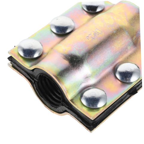 Close-up of a durable pipe leak sealer clamp for plumbing repair kit fits PE PPR steel and iron pipes emergency fix for home DIY and professional use