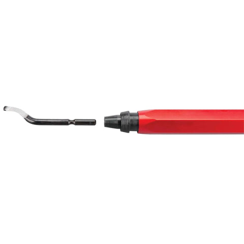 Versatile Pipe Reamer And Deburring Tool For Metal PVC And Conduit With Swivel Head And Quick Release Blade Change For Precise Burr Removal
