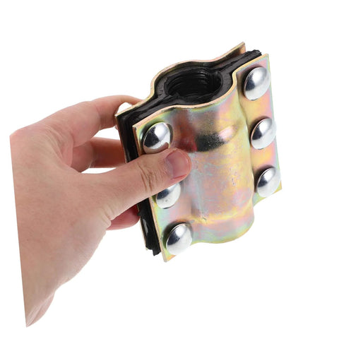 Heavy Duty Plumbing Repair Clamp For Leak Sealing And Fast Easy Install Fits PE PPR Steel And Iron Pipes Emergency Pipe Repair Kit shown.