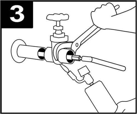 Water Stopper Pipe Repair Kit With Three Tools For 1/2 Inch 3/4 Inch And 1 Inch Pipes Up To 65 PSI Heavy Duty Plumbing Plugs For Quick Copper And PVC Line Repairs Solder Without Draining illustration of tool use on pipes.