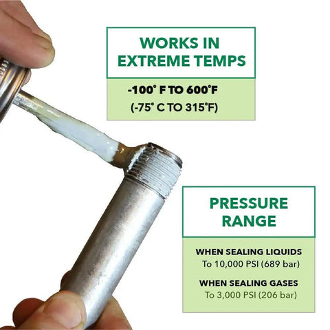 Applying Premium Pipe Thread And Gasket Sealer For Industrial Heavy Duty High Pressure Applications with brush on metal pipe