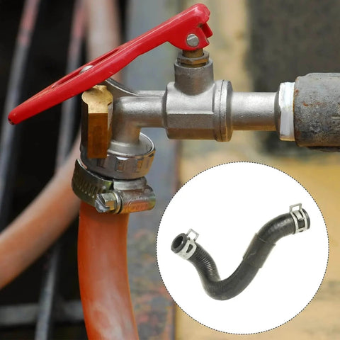 Installed automotive fuel line with 10 Pcs Fuel Line Clamps Spring Band Hose Clamps Half Inch 20mm Silicone Air Tube Vacuum Hose Water Pipe Low Pressure Assortment Kit Black Zinc Plated For Automotive Fuel Lines Water Systems Air Hoses Vacuum Pipes And Silicone Hoses