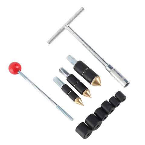 Pipe Water Stopper Tool Kit For Burst Pipes, stainless steel leak repair needle, ergonomic wrench grip, rubber rings, and tools