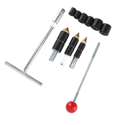 Pipe Water Stopper Tool Kit For Burst Pipes, Stainless Steel Leak Repair Needle For Home Plumbing displayed with components.