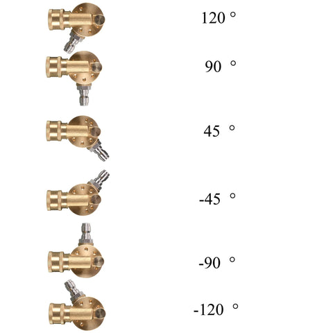 Tool Daily pivoting pressure washer coupler with 1/4 in quick disconnect, brass body, gutter cleaner attachment.