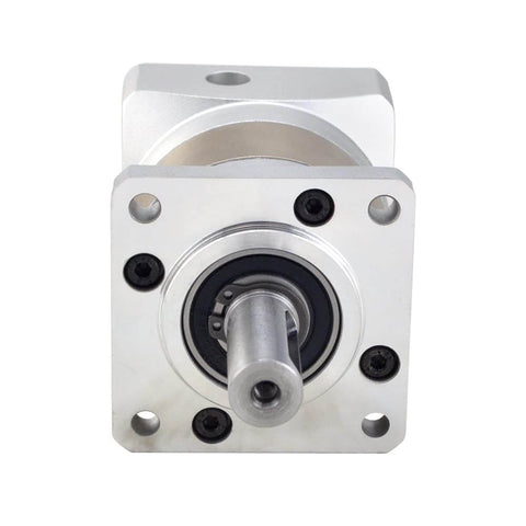 Front view of ✝️ Gearbox 8 mm Shaft Size 1-Pack Planetary Gearbox Gear Ratio for rotary equipment installation.