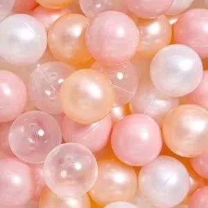 Plastic Balls for Ball Pits - Pack of 100 Hollow Balls- Safe and Exciting Playtime - Perfect for Toddler Baby Pools,Party,Festival Decoration