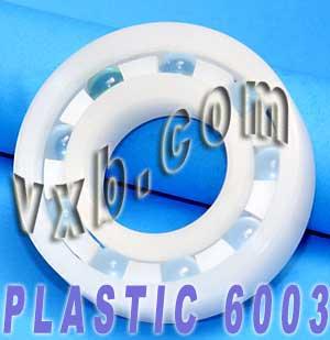 Acetal/POM Plastic Bearing 6003 - Glass Balls - 17x35x10mm