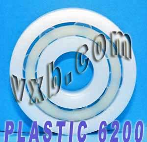 Acetal/POM Plastic Bearing 6200 - Glass Balls - 10x30x9mm