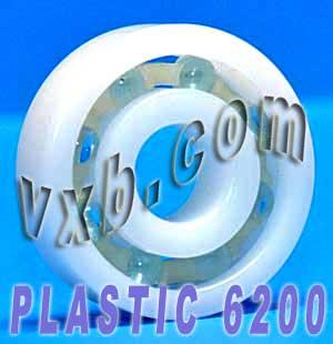 Acetal/POM Plastic Bearing 6200 - Glass Balls - 10x30x9mm