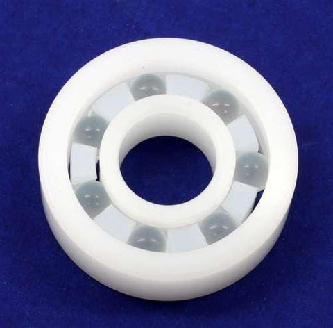 Acetal/POM Plastic Bearing 6203 - Glass Balls - 17x40x12mm