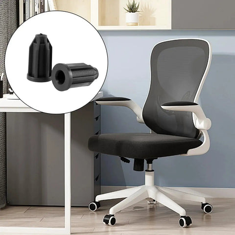 12 Pack Plastic Caster Socket Sleeves For Chair Wheels Round Inserts For One Inch Wheel Diameter And Seven Sixteenth Inch Inside Stem Durable Black Plastic Mounting Sockets With Easy Installation