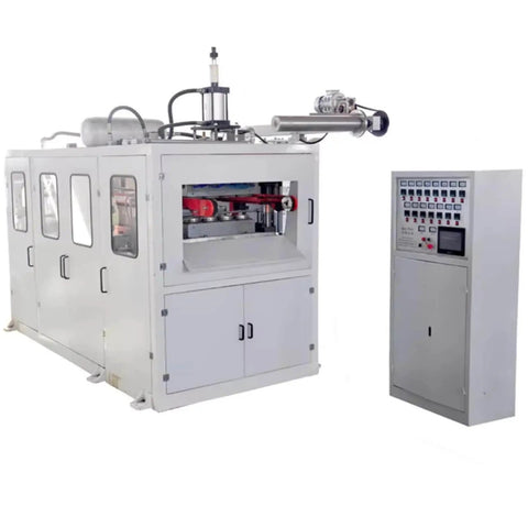 Heavy Duty Disposable Plastic Cup Making Machine With Fully Automatic Thermoforming System And In Mold Cutting