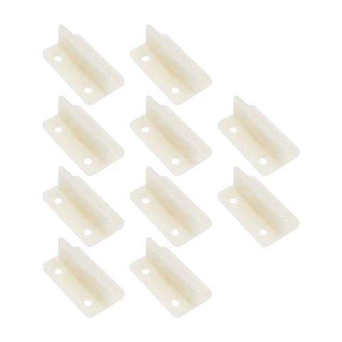 10 Pcs Plastic Door Floor Guides For Wooden Sliding Doors Bottom Guide Milky White 44x26x17mm With 2.2mm Hole Diameter Fits Most Wooden Sliding Door Systems And Hardware For Smooth Low Friction Operation. High-quality plastic floor guides for wooden sliding doors, 10-pack ✔️ Set of 10 durable plastic guides, each 44x26x17mm with 2.2mm holes and distances