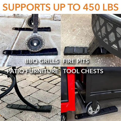 Gator Tail Leveling Shims For Grills And Smokers That Actually Work Stablelock Tech Plastic Wedges Under Grill Wheels and Stands