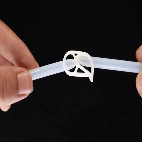 Plastic Tube Clamps For Half To Three Quarter Inch Tube OD Adjustable Mini Flow Control Hose Clamps For Beer Bottles And Infusion Bottles Pack Of 2 Made From Durable POM Plastic With Elastic Clamping Force For Secure Sealing