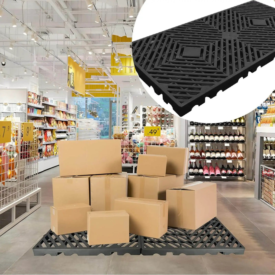 10 Pcs Lightweight Plastic Pallets 11.8 By 23.6 By 1.1...
