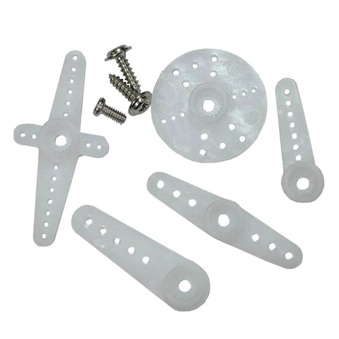 Plastic servo horns and screws for 2PCS D9025MG 9g Mini Servo, Micro Full Metal Gear Digital Servo