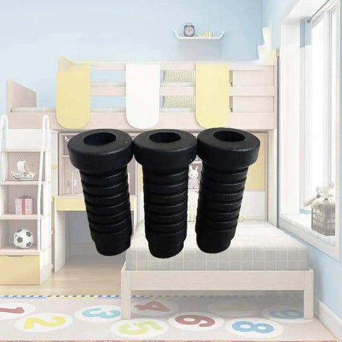 20 Pcs Plastic Round Caster Wheel Socket Sleeve Caps For Stem Grip Ring Caster 34mm Long 12mm Outer Diameter 8mm Inner Diameter Black