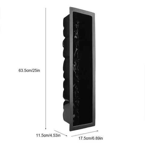 Side view of 2 Pack Reusable Plastic Stepping Stone Molds For DIY Concrete Paths And Garden Walkways, featuring measurements.