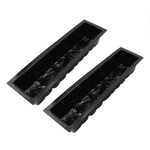 2 Pack Reusable Plastic Stepping Stone Molds For DIY Concrete Paths And Garden Walkways, Eco Friendly Heavy Duty
