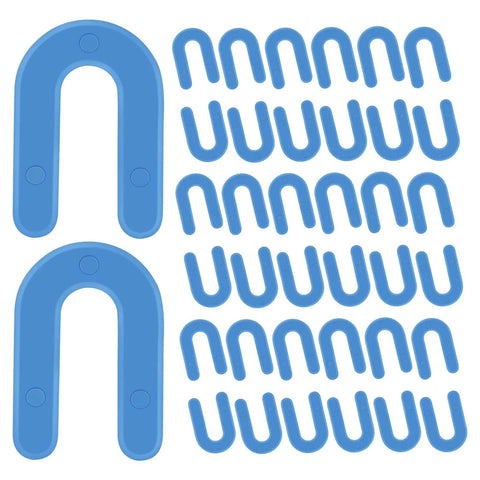1/16 Inch Plastic Horseshoe Shims U Shaped Tile Spacers For Tile Leveling System Durable PVC 100 Pieces for installation