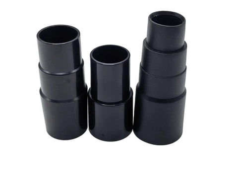 Enafu plastic vacuum connector set, 3 styles, black, fits most standard vacuum hoses.