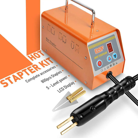 Plastic Welder Repair Kit With Beefed-Up Five Level Adjustable Power And LED Display, Bumper And Plastic Surface Repair Tool
