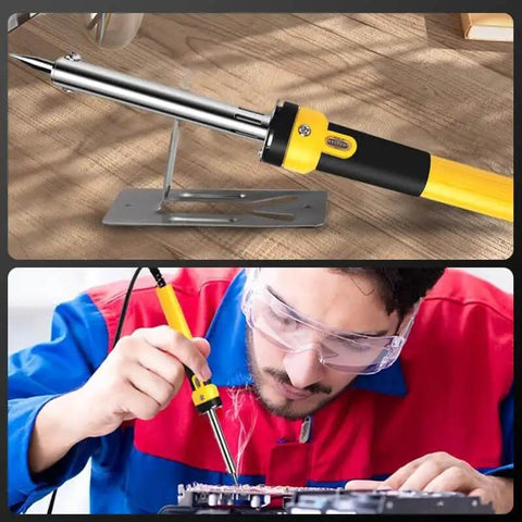 All In One 220W Plastic Welder Kit With 150W Iron in use for detailed plastic repair