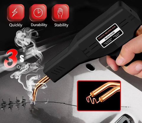 Using All In One 220W Plastic Welder Kit with 150W Iron for car bumper repair