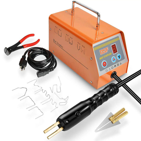 Plastic Welder Repair Kit With Beefed-Up Five Level Adjustable Power And LED Display, Bumper And Plastic Surface Repair Tool