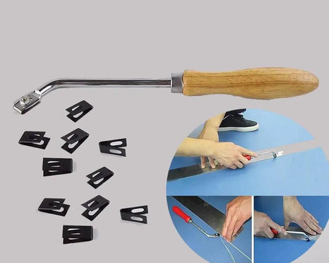 Heavy Duty 1600W Hot Air Plastic Welding Kit For PVC And Vinyl Repairs With Pro Grade Handheld Welder And Multiple Nozzles Includes Plastic Rod Welding Tool And Floor Groover For DIY And Repair Jobs components shown, including handheld welder and nozzles.